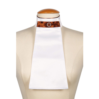 Harrys Horse Plastron Horizon weiß-braun mit Glitzer