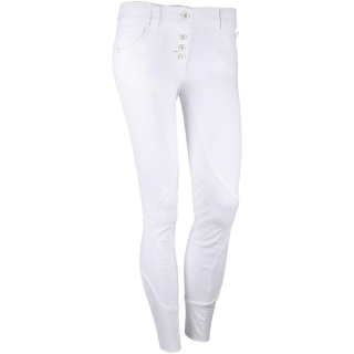 Harrys Horse Reithose weiß Rimini Turnierreithose mit Silikon-Kniebesatz B-Ware