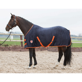 Harrys Horse Fleecedecke mit Kreuzgurt black iris 145 cm